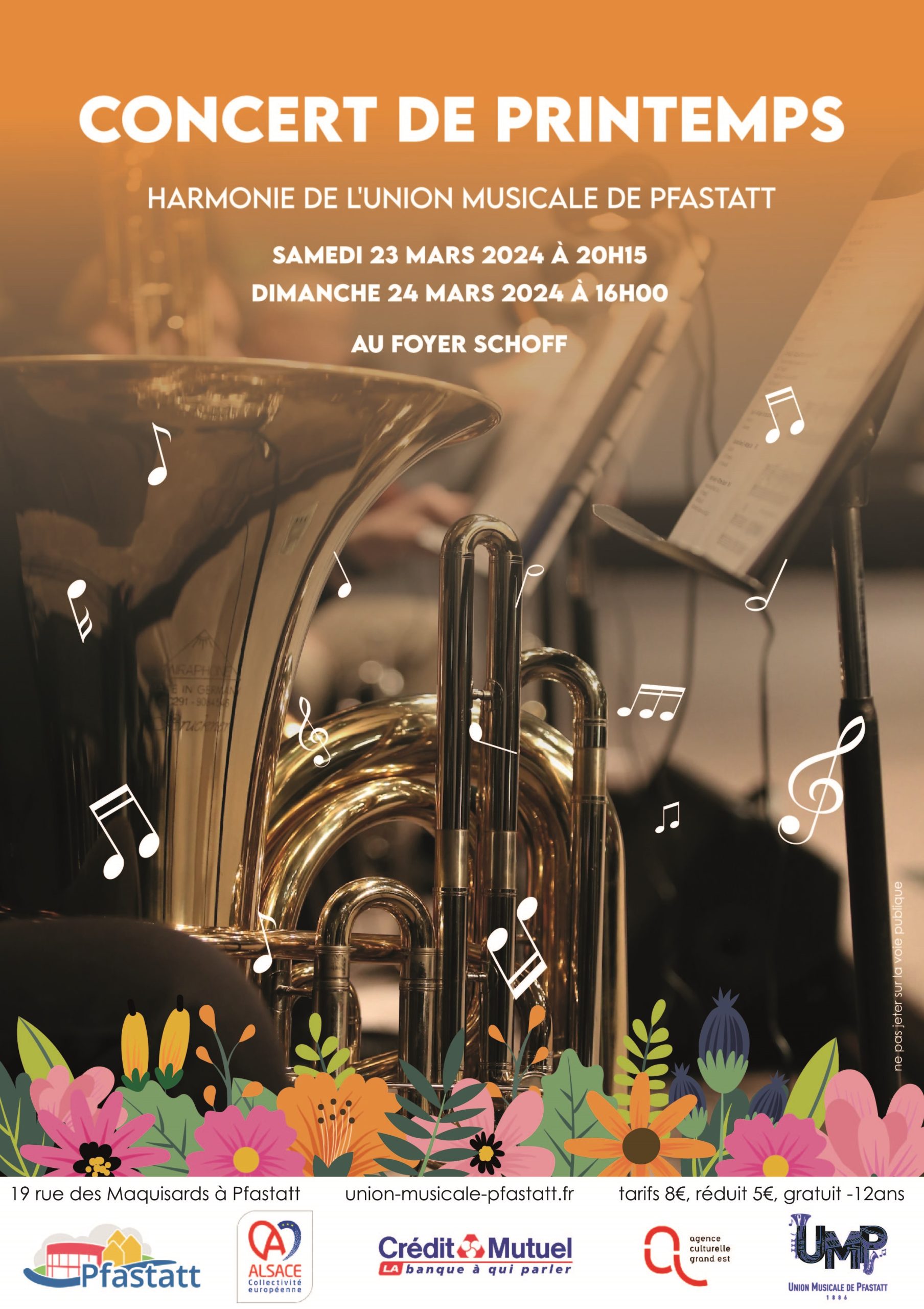 affiche et communication pour le concert à pfastatt