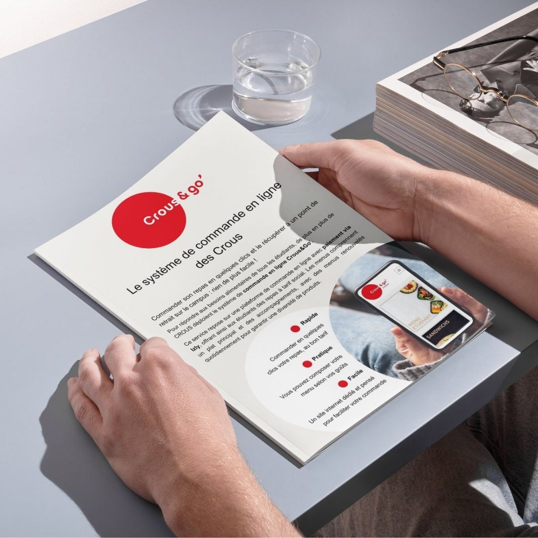 brochure de communication pour le crous