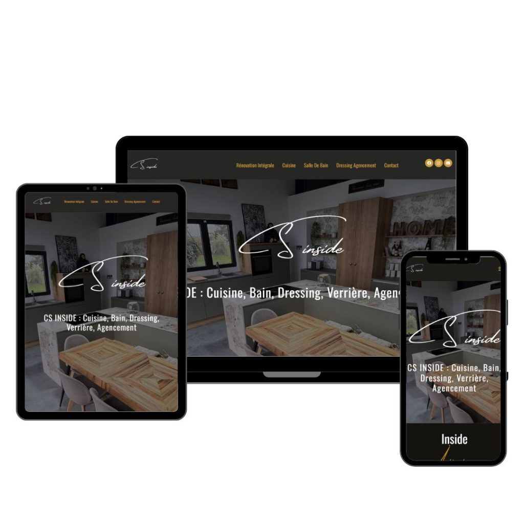 mockup de presentation du site internet
