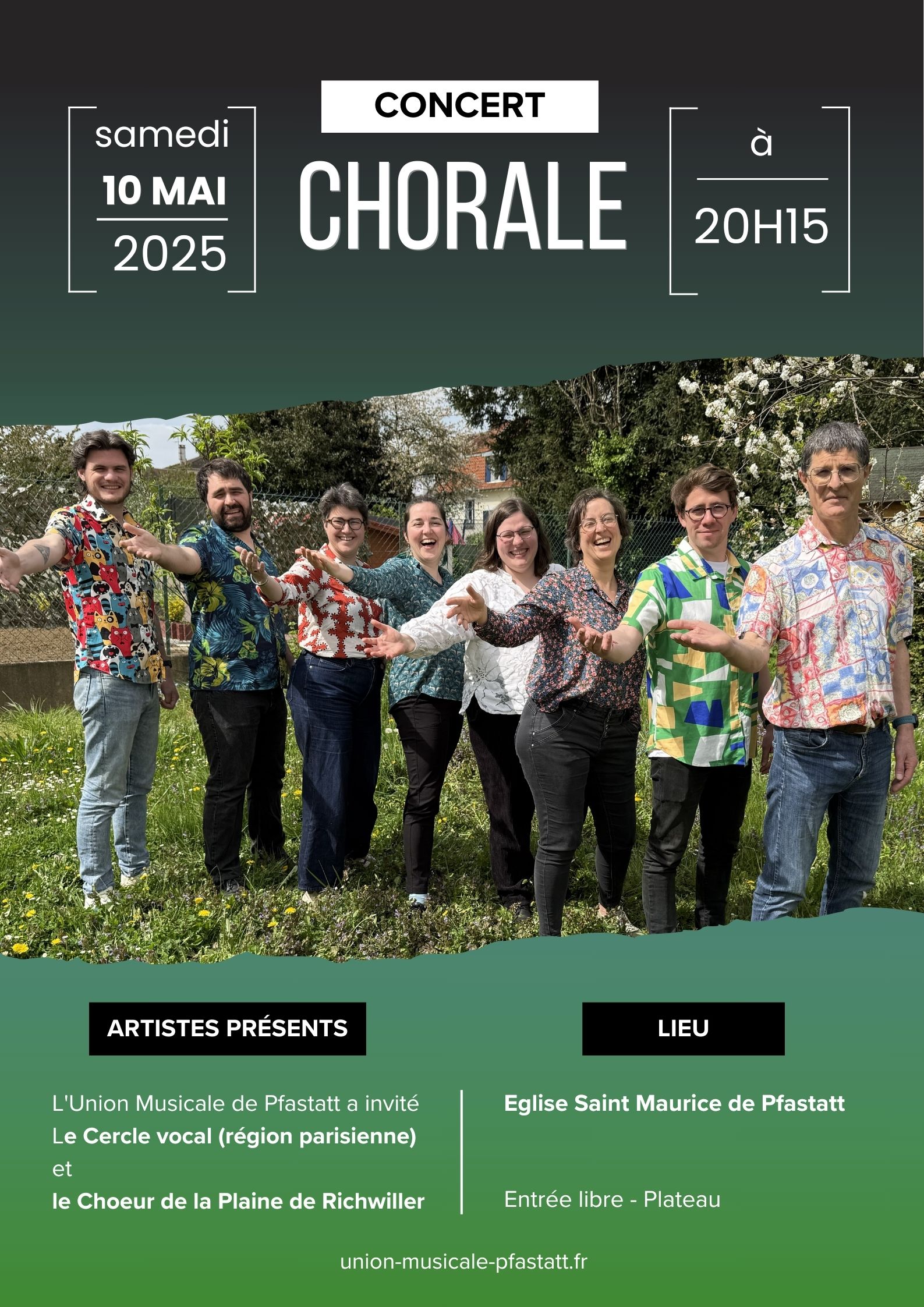 affiche communication pour la chorale